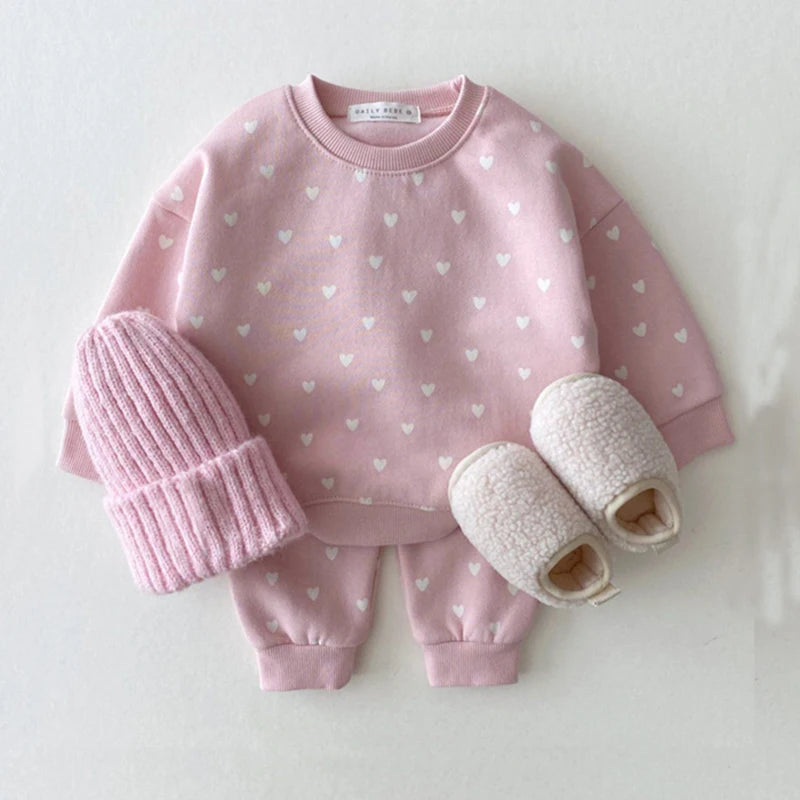 Conjunto Moletom Little Heart I 3 meses-3 anos I