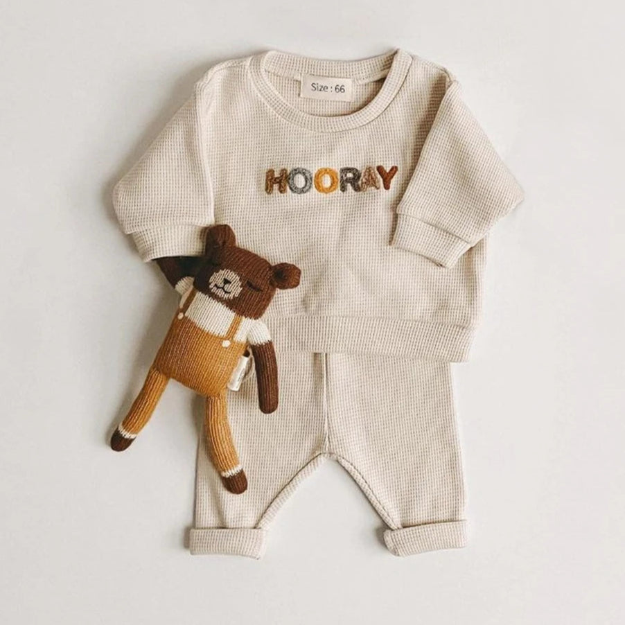 Conjunto Spring de 2 peças sweatshirt + calças