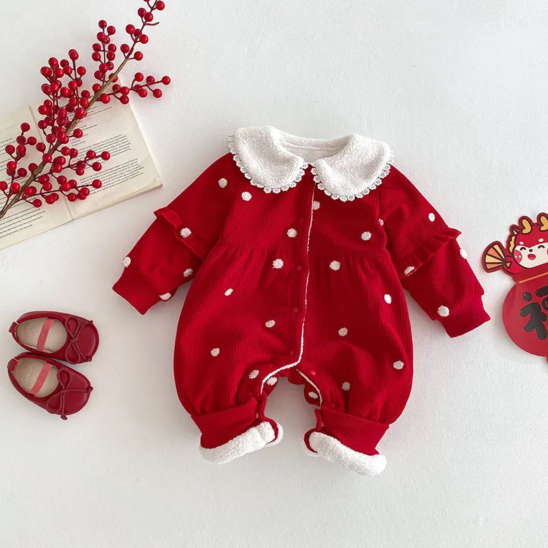 Macacão Acolchoado Natalino I 0-24 Meses