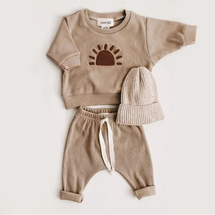 Conjunto Spring de 2 peças sweatshirt + calças