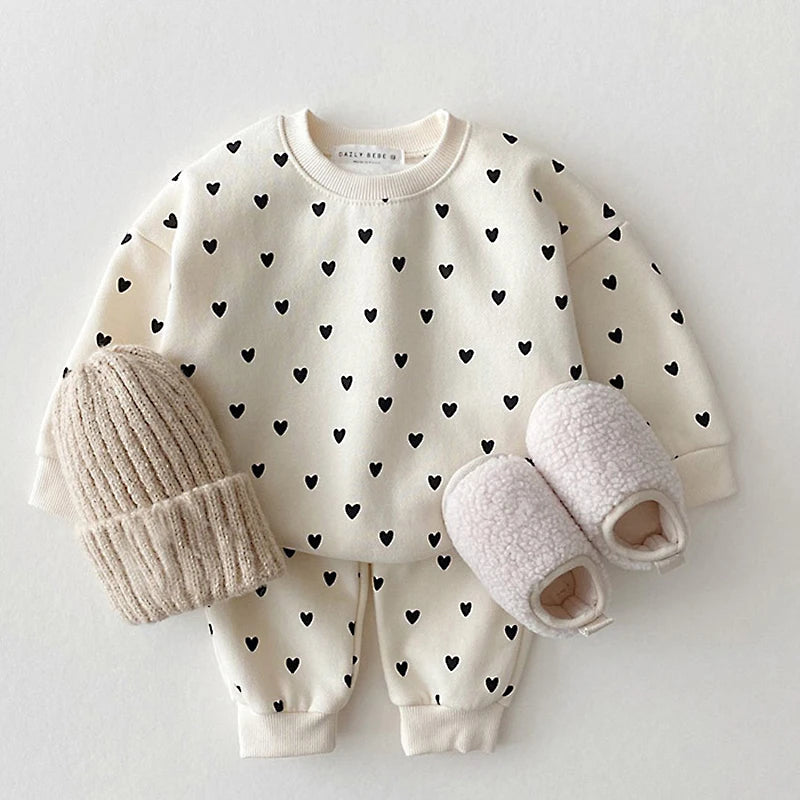 Conjunto Moletom Little Heart I 3 meses-3 anos I