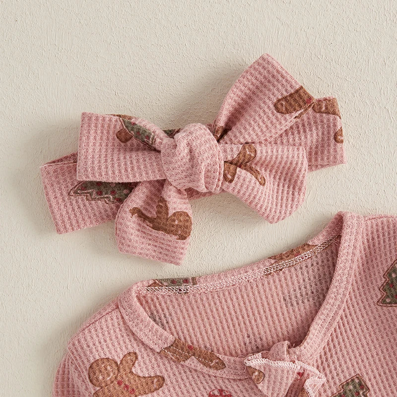 Macacão+Faixa de Cabelo Christmas Cookies