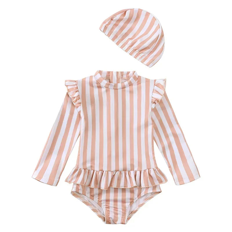 Fato de Banho com Chapéu Marinheira | 9 meses-3 anos